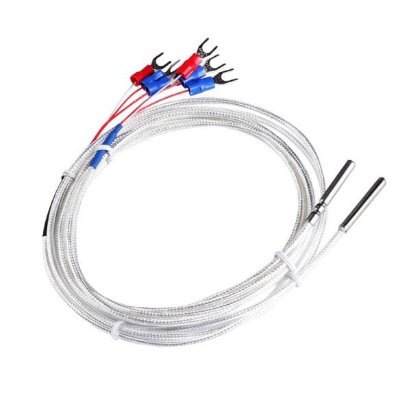 3 Wire 100 Ohm Platinum RTD Temp Sensor IP68 Protection SUS304 Probe ...