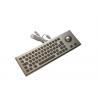 China Outdoor Explosion Proof All In One Keyboard , Silver Wired Keyboard With Trackball For Mine factory