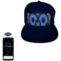 China Programmable DIY Text Pattern Bluetooth LED Hat App Control Magic Display LED Hat for sale