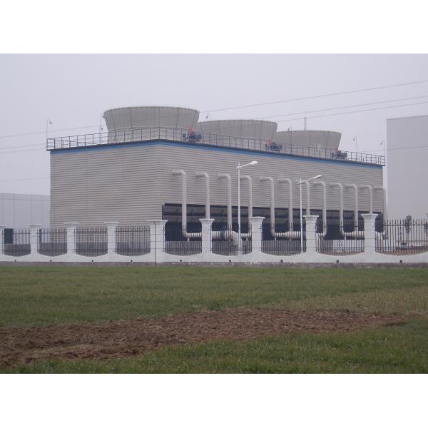Quality Square Counter Flow Cooling Tower / Open Cooling Tower with Concrete Structure for sale