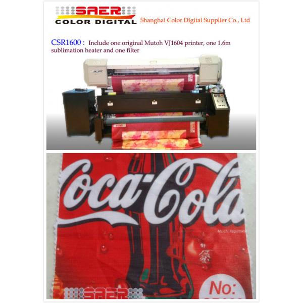 Quality Mutoh Vj 1604 Sublimation Printer For Flag Curtain and Table Fabric Printing for sale