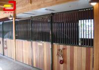 China Horse Riding Club Prefab Horse Stalls , Powder Coated Metal Horse Stalls factory