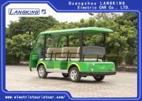 China 8 Seater Green Electric Tourist Car Mini Tour Bus 18% Climbing Ability factory