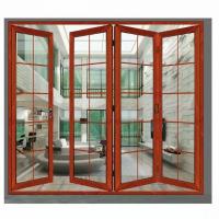 China SGS Enviromental Friendly 4 Panel Sliding Glass Door Modern Aluminum Bi Fold Doors for sale