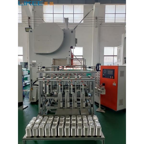 Quality High Productivity Fully Automatic Disposable Food Pan Aluminum Foil Container Making Machine for sale