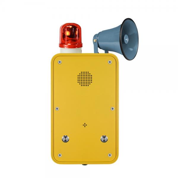Quality PoE Powered Yellow Broadcast Telephone / Impact Resistant Tunnel Telephone for sale