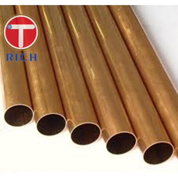Quality Copper / Copper Alloy Condenser Seamless Steel Tube 10 - 80mm OD ASTM B111 for sale