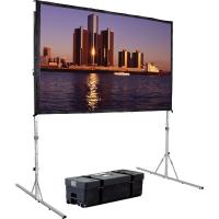 China 200&quot; Portable mobile projector screen Fast Fold Screens With Front White / Grey Rear Material factory