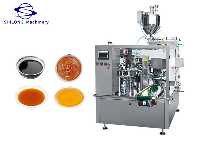 China Soy Sauce And Milk Premade Bag Packaging Machine Horizontal For Liquid factory