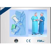 Quality Disposable Blue Surgical Gown High Performance For Hospital Operation Room for sale