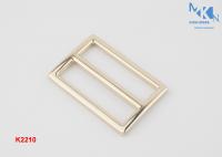 Buy cheap Double Loop Metal Slide Buckle Light Gold Color 37mm Inner Size Zinc Alloy For from wholesalers