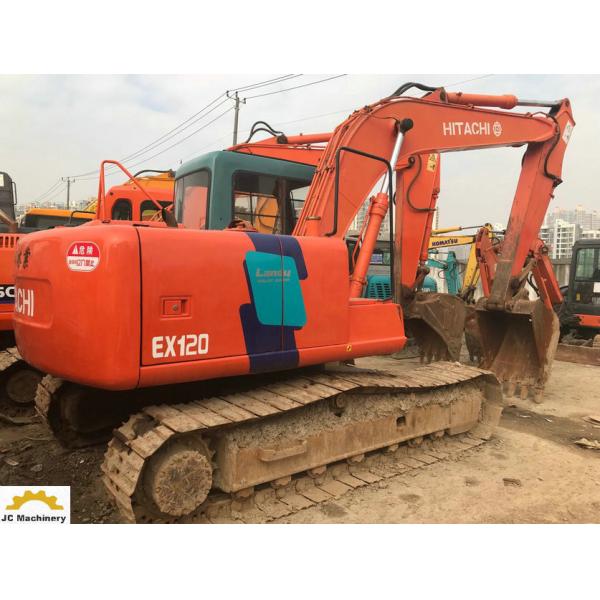 Quality 12T Crawler Type Used Hitachi Excavator 63kw Rated Power EX120-3 CE Approval for sale