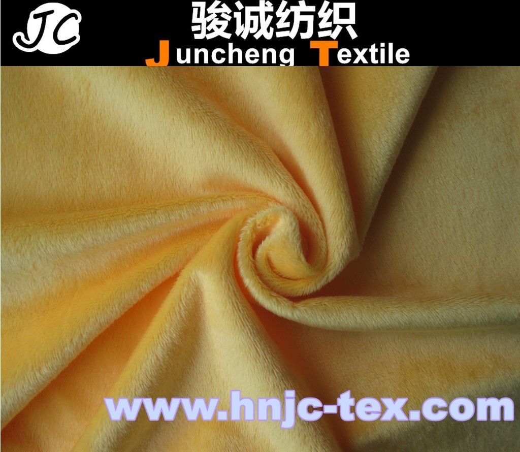 China High density best quality super soft velboa fabric for slipper and bedding cover for sale