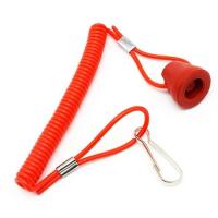 China Elastic Coil Jet Ski Safety Lanyard PU Cotton 3.5mm Cord For Engines factory