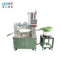 China Full Automatic 2400BPH Rotary Vial Filling Machine For Cosmetic Cream Liquid Caping factory
