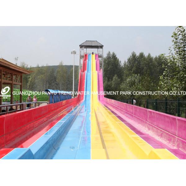 Quality Theme Park Custom Water Slides Steel Structure For Hotel / Resorts Used for sale