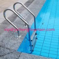 China SS 304 Swimming Pool Accessories Ladders With Anti - Slip Steps / Safety Handrail factory