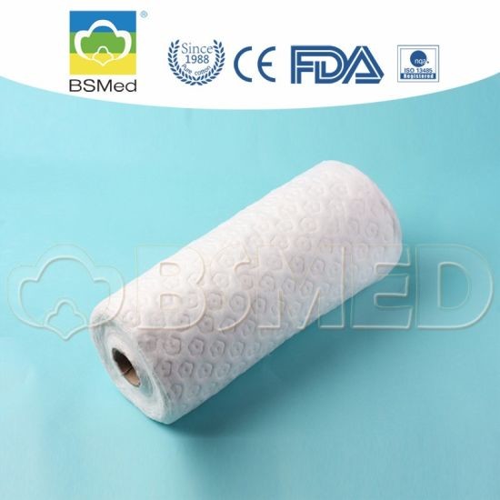 Quality Medical Embossed 100 Cotton Gauze Roll 8% Max Humidity White Color for sale