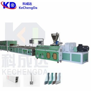 Quality SJSZ 65X132 PVC Profile Extruder Plastic 250kg/H Door Frame Roll Forming Machine for sale