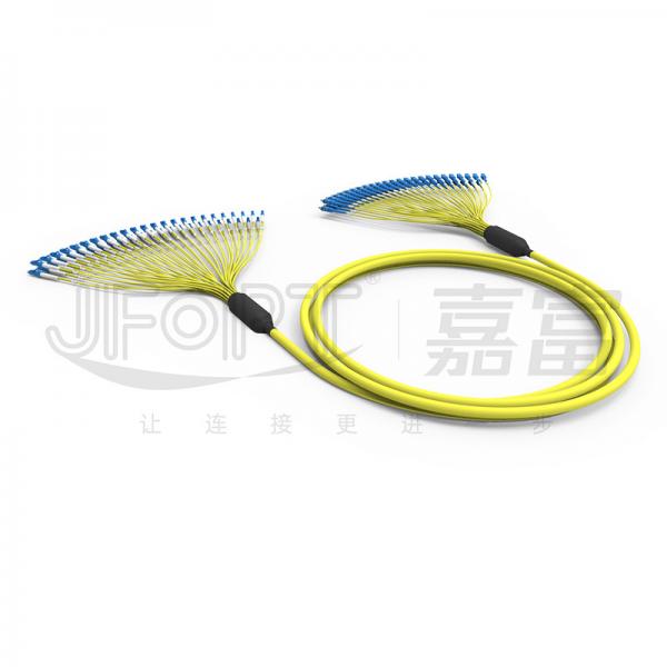 Quality LC-SC Bundle Pre Terminated Fiber Optic Cable 48 Core 2.0mm Branches G652D for sale