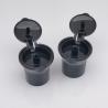 China 20MM Inner Diameter Plastic Flip Top Cap 20/410 Black Toner Bottle Cover factory