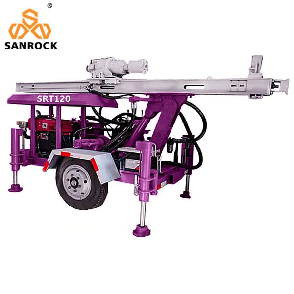 Quality Small Portable Water Well Drilling Rig Hydraulic Trailer Mounted Water Drilling for sale