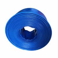 China Customized 100mm 4 Inch PVC Layflat Hose , Water Discharge Hose Aging Resistant factory