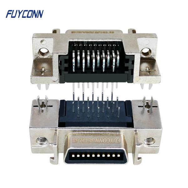 Quality 20 Pin SCSI Connector Female Socket Connector with Zinc Alloy Shell for sale