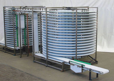 China Spiral Cooling Tower Modular Spiral Conveyor for Food factory