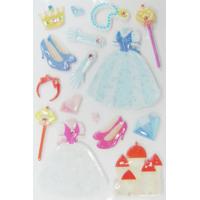 Quality Lovable 3D Princess Kawaii Puffy Stickers For Mobile Phone Rotary Printing Type for sale