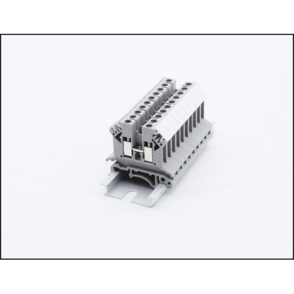 Quality M4 Screw Din Rail Mounted Connectors 6.2mm PA66 UL94-V0 32A 800V for sale