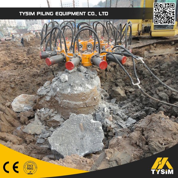 Quality Square Hydraulic Pile Cutter , Hydraulic Pile Breaker With Ce Conrete Round Pile Head Cutter for sale