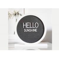 China Round Reversible Felt Message Board 12x12 Double Side With 340 White Letters factory