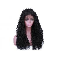 China Water Wave Natural Black Full Lace Brazilian Human Hair Wig factory