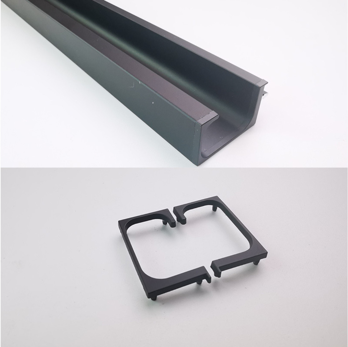 China Aluminium Kitchen Cabinet Door Frame G Profile Handle factory