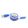 China Colorful Led Usb Port Extension Cord Phone Cord PVC Material With 8 Pin Charger factory