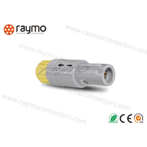 Quality Convenient Circular Plastic Connectors High Density Arrangement With Yellow Nut for sale