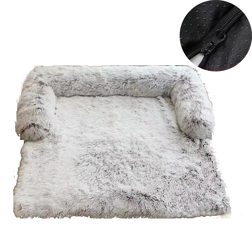 China Super Large Size Dog Bed Blanket Winter Pet Sofa Bed 4cm Plush Fabrics factory