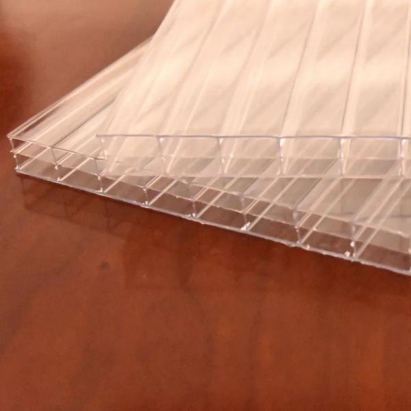 Quality 20mm 16mm 10mm Polycarbonate Roofing Sheets Uv Protected 10mm Twinwall Plastic for sale