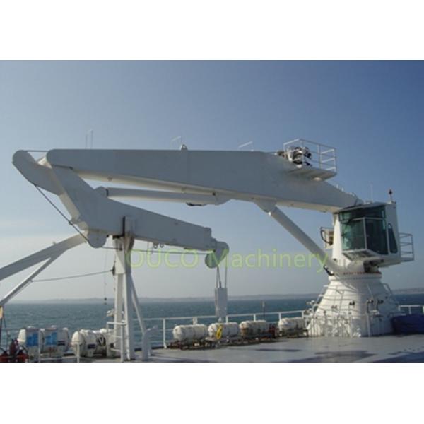 Quality Hydraulic 6T Marine Deck Crane Folding Knuckle Boom Crane And Advanced Components for sale