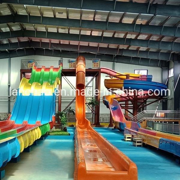 Quality ISO9001  Outdoor Playground Amusement Park Fiberglass Pool Water Slide for sale