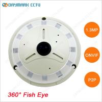 China 1.3MP HD Fisheye IP Camera 360 degree Panoramic View 128G SD Card factory