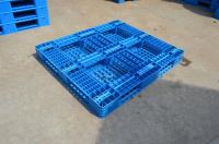 China Blue Double Sided Stackable Plastic Pallets 20.5kg For Warehouse Storage factory