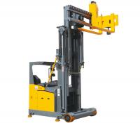 China 1500kg 3300lbs 1.5Ton Electric Lift Stacker Reach Truck Adjustable Steering Wheel factory