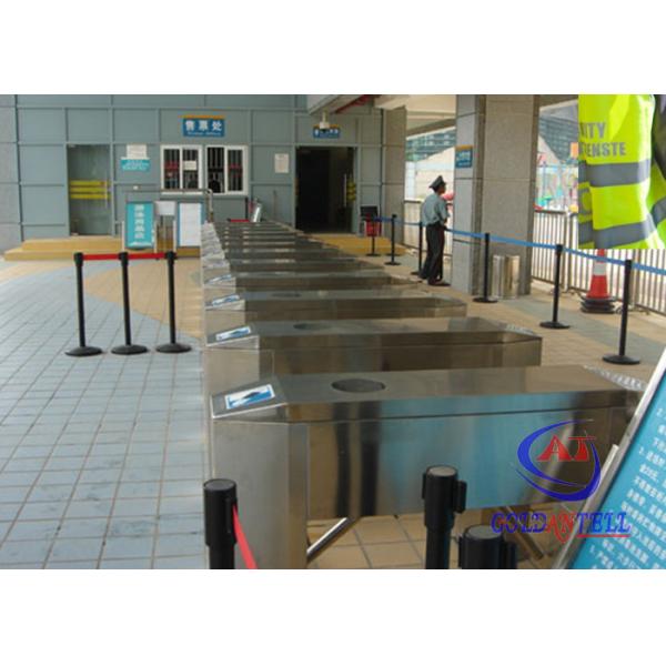 Quality Ticket management Barcode Reader turnstile entry systems with integrated Touch Screen for sale