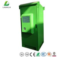 China Double Layer 30U Outdoor Telecom Cabinet With Heat Exchanger for sale