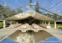 Buy cheap Clear and White Top Fabric Cover Outdoor Aluminum Luxury Wedding Tents from wholesalers