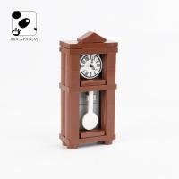 China MOC bricks home decoration pendulum vintage clock accessories mini building blocks toys for children factory