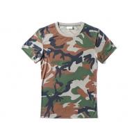 China 100% Cotton Military Tactical Wear Ripstop Camo Army T Shirt factory