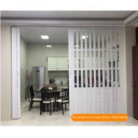 China Waterproof Bathroom PVC Folding Door Partition Easy Installation factory